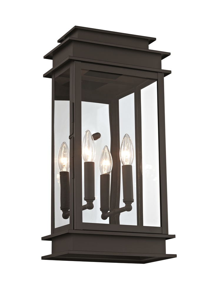 2 Light Bronze Outdoor Wall Lantern