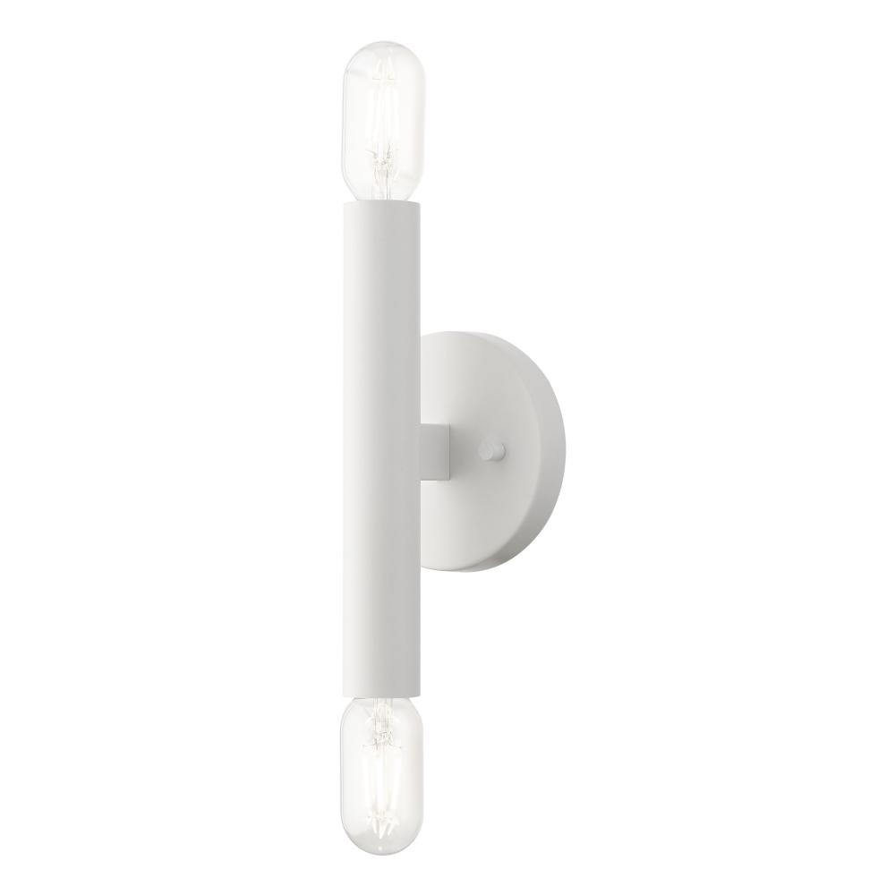 2 Light White ADA Sconce