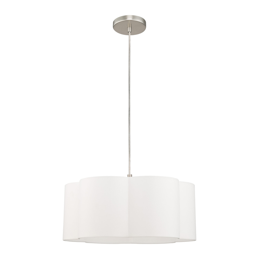 1 Lt Brushed Nickel Pendant