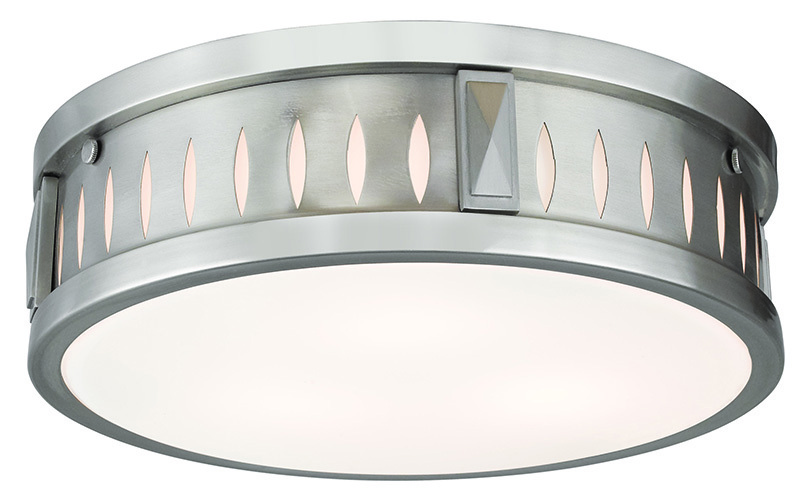 3 Light Brushed Nickel Ceiling Mount