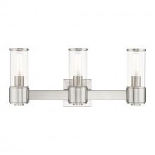 Livex Lighting 17143-91 - 3 Light Brushed Nickel Vanity Sconce