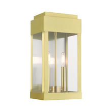 Livex Lighting 21235-12 - 2 Lt Satin Brass  Outdoor Wall Lantern
