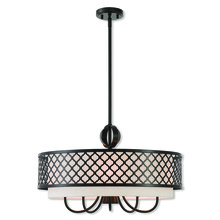 Livex Lighting 41116-92 - 6 Lt EBZ Pendant Chandelier