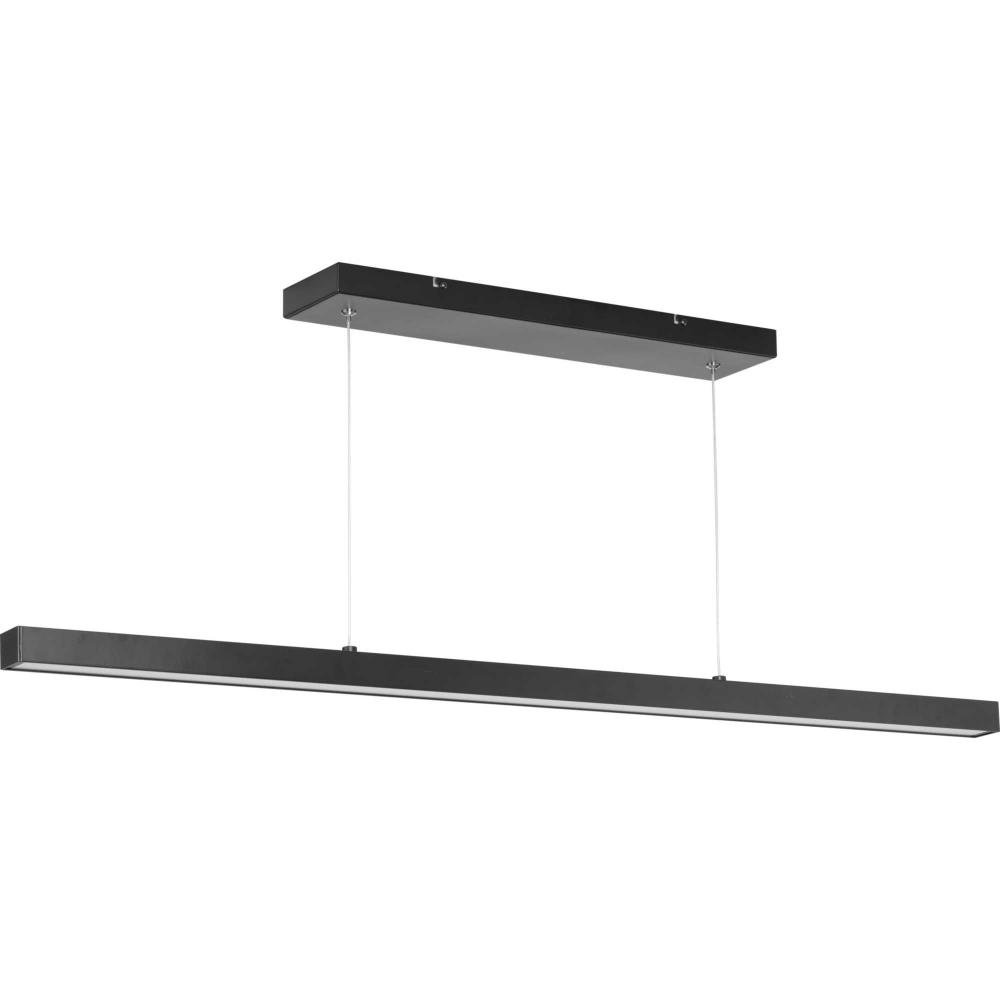 Planck LED Collection Matte Black White Shade Modern Pendant Light