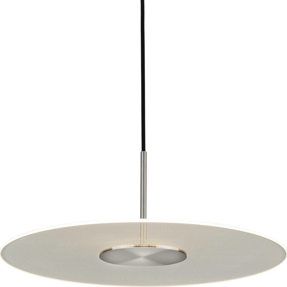 Spoke LED Collection Brushed Nickel Modern Style Hanging Pendant Light