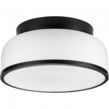 Progress P350255-31M - Parkhurst Collection Two-Light Matte Black New Traditional 11-1/4" Flush Mount Light