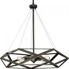 Progress P500422-129 - Saucedo Collection Five-Light Architectural Bronze Modern Pendant