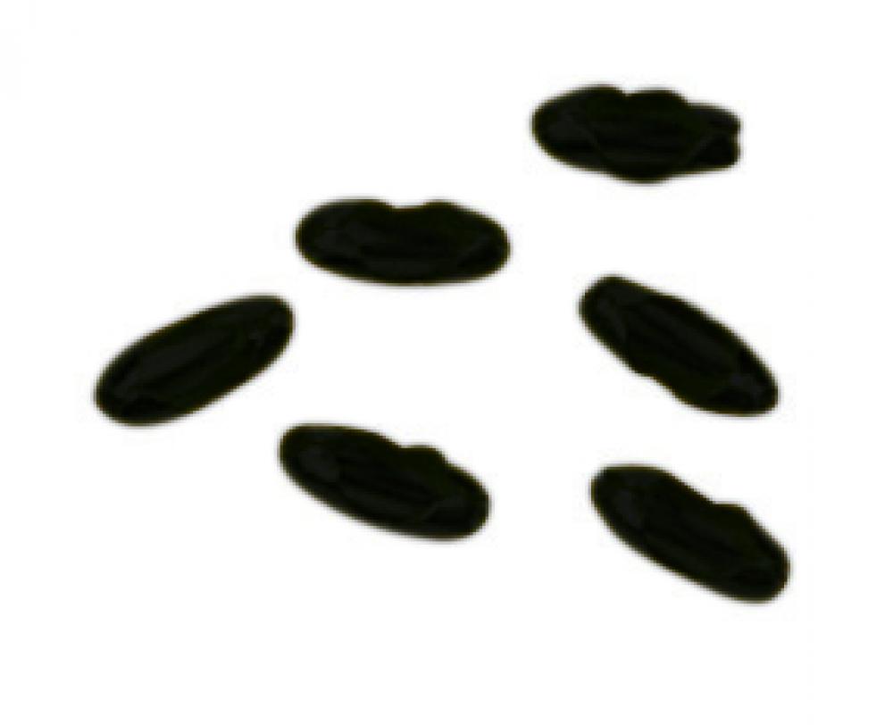 Beaded Chain Connectors in Flat Black (6pcs)