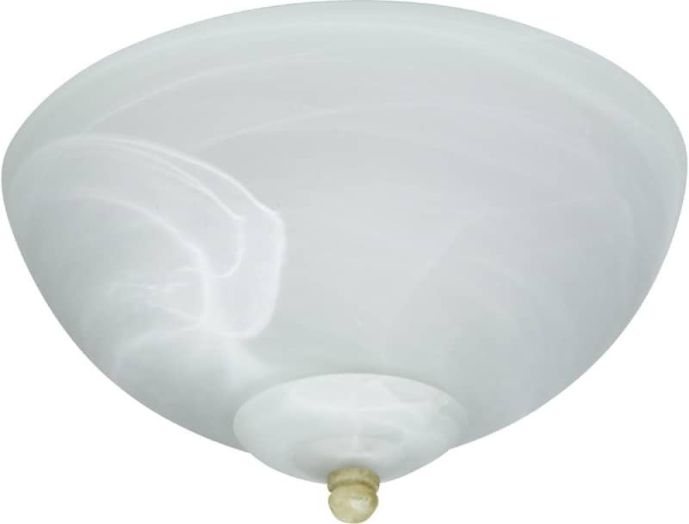 Alabaster Glass w/2x9w LED
