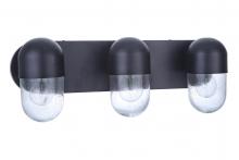 Craftmade 55003-FB - Pill 3 Light Vanity in Flat Black