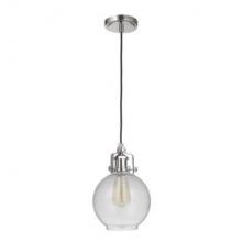 Craftmade P833PLN1-C - State House 1 Light Clear Cylinder Mini Pendant in Polished Nickel