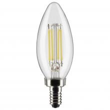 Satco Products Inc. S21274 - 5.5 Watt B11 LED; Clear; Candelabra base; 90 CRI; 3000K; 120 Volt