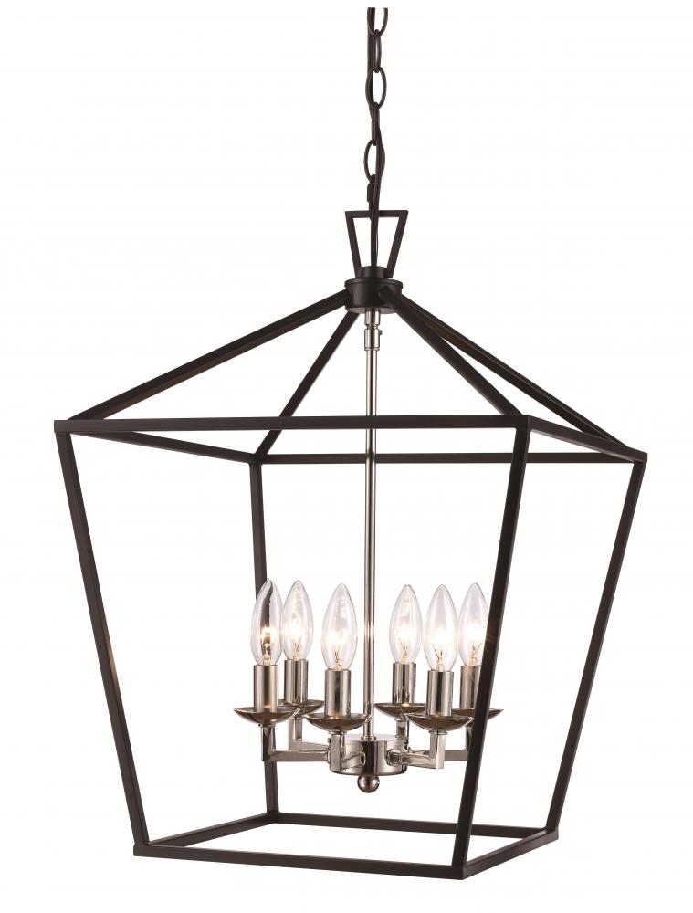 Lacey 16" Pendant Style Cage Chandelier