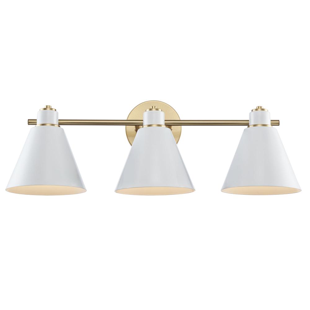 Vanity Lighting Antique Gold/White