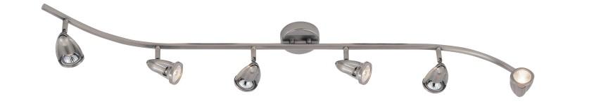 Stingray Collection, 6-Light, 6-Shade, Adjustable Height Indoor Ceiling Track Light