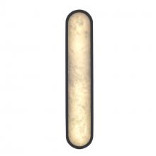 Trans Globe LED-22654 BK - Minerva LED 24" Spanish Alabaster Wall Sconce