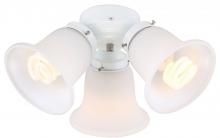 Wind River KG400W - 3-Light White Glass LED