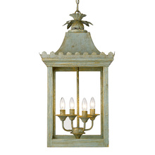 Golden 0838-4P VS - Finley 4-Light Pendant in Vintage Sage