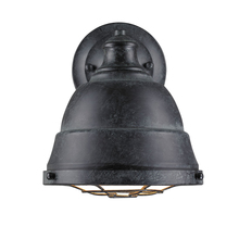 Golden 7312-1W BP - Bartlett 1 Light Wall Sconce in Black Patina