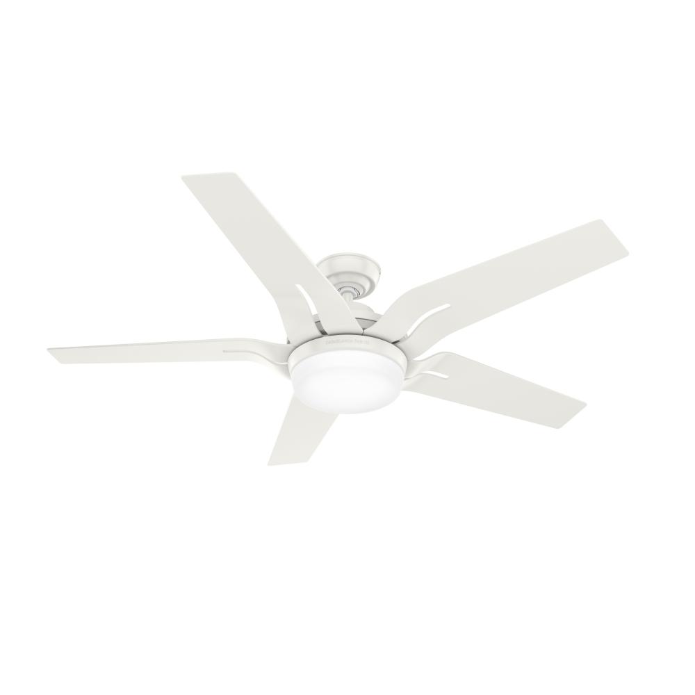 Casablanca 56 inch Correne Fresh White Ceiling Fan with LED Light Kit and Handheld Remote