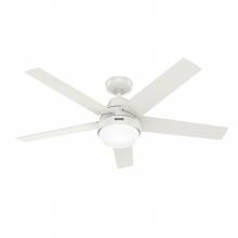 Hunter 51336 - Hunter 52 inch Wi-Fi Aerodyne Fresh White Ceiling Fan with LED Light Kit and Handheld Remote