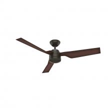 Hunter 50258 - Hunter 52 inch Cabo Frio New Bronze Damp Rated Ceiling Fan and Wall Control