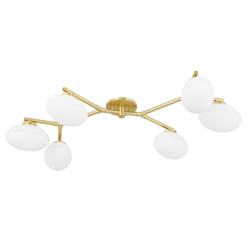 6 LIGHT SEMI FLUSH