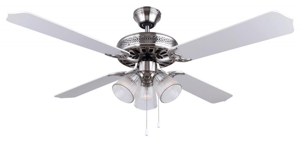 Chateau 3 Light Ceiling Fan, Pewter Finish