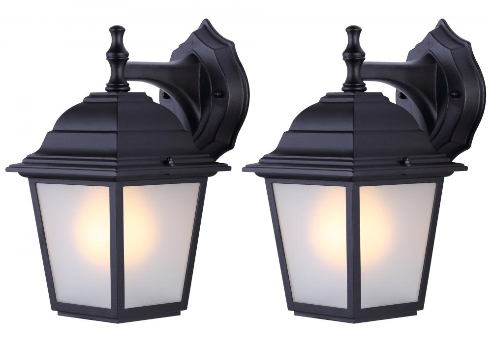 Decomn 1 Light Outdoor Lantern, Black Finish