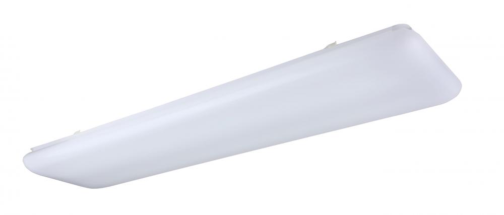 LED Fixture, LU14A42, Acrylic, 42W LED (Integrated), 3100 Lumens, 4100K Color Temperature, Dimmable,