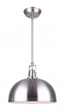 Canarm IPL298B01BN-L - POLO, IPL298B01BN-L, 1 Lt Rod Pendant, Frosted Diffuser, 60W Type A, 12 IN W x 13 IN - 61 IN H