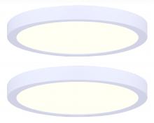 Canarm DL-15C-30FC-WH-C2 - LED Disk, DL-15C-30FC-WH-C2, 15" White Color, Twin Pack, 30W Dimmable, 3000K, 2100 Lumen
