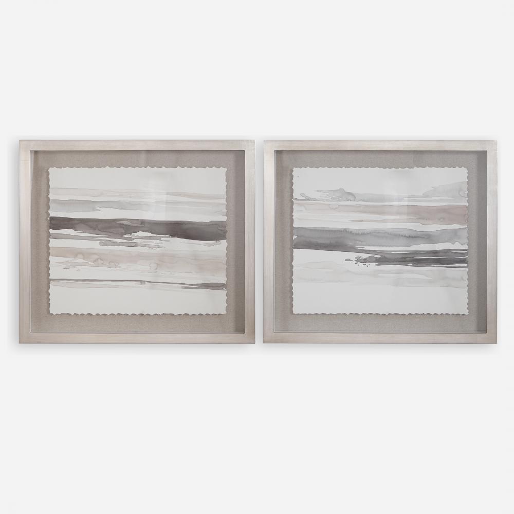 Uttermost Neutral Landscape Framed Prints, Set/2