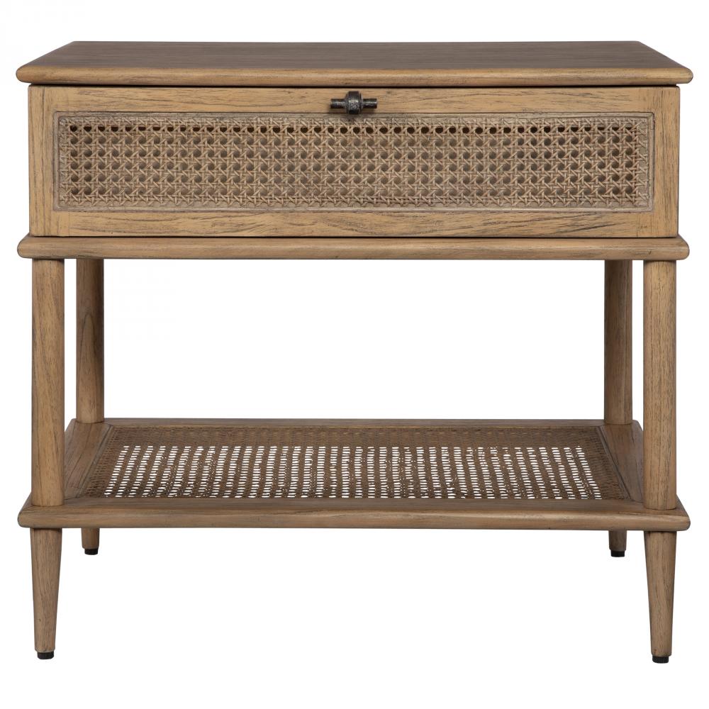 Uttermost Coast Tattan Cane Side Table