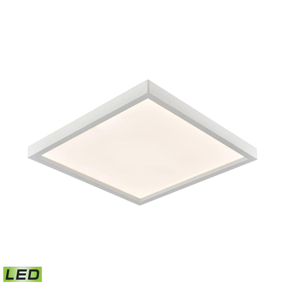 Thomas - Titan 13'' Wide Integrated LED Square Flush Mount - White