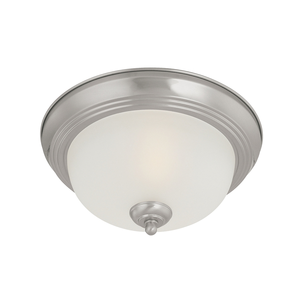 Thomas - Ceiling Essentials 12'' Wide 1-Light Flush Mount - Brushed Nickel