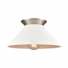 ELK Home 89993/1 - Cavendish 16'' Wide 1-Light Semi Flush Mount - Brushed Nickel